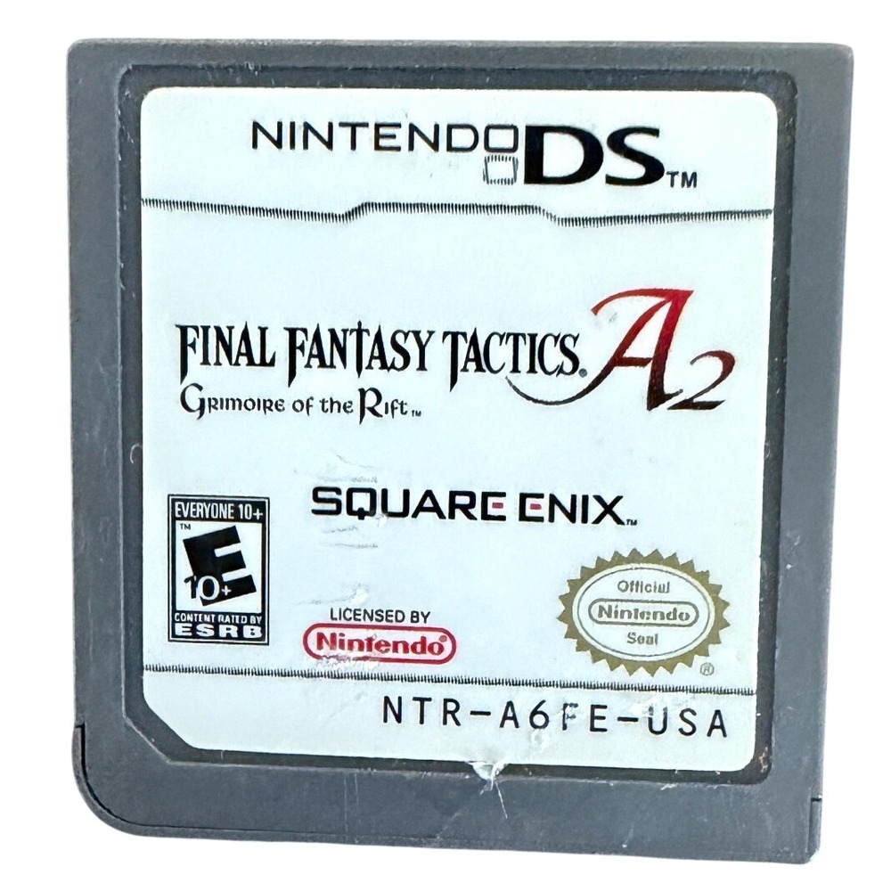 Nintendo Final Fantasy Tactics A2 DS Game Grey Good Grimoire of the Rift